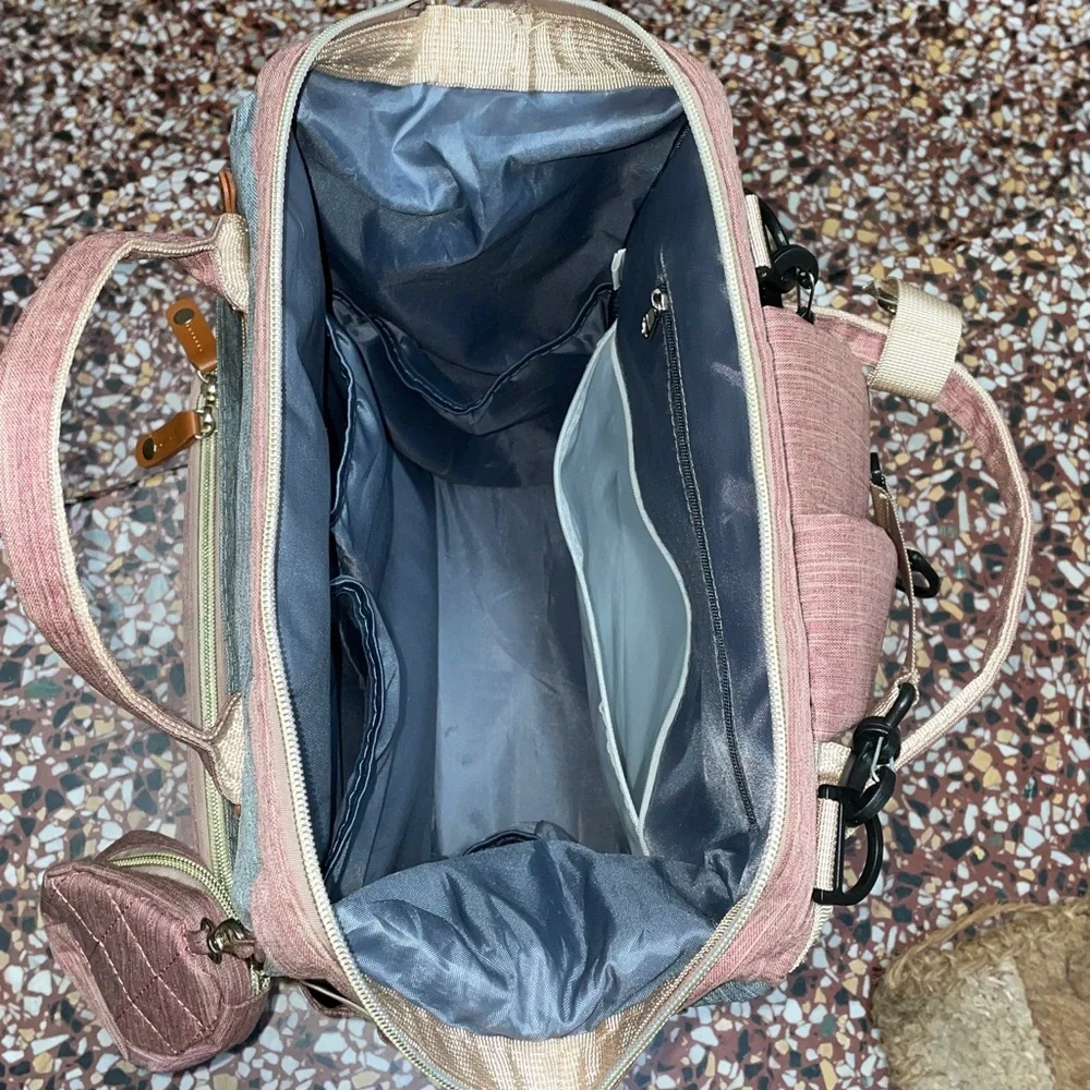 Stylish Pink and Gray Women's Backpack